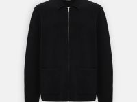 Кардиган на молнии с отложным воротником