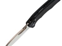 Складной нож Obertech ns-01 Drop point satin, сталь VG-10, рукоять G10, черный