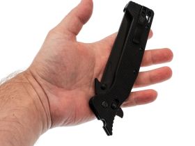 Складной нож Obertech ns-02 Tanto, сталь VG-10, рукоять G10, черный