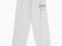 Серые спортивные брюки Jogger с принтом для девочки Глория Джинс