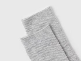 Носки в рубчик с вискозой, Серый