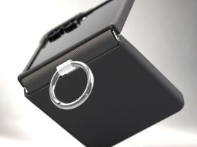 Чехол Araree Aero Flex R для Galaxy Z Flip8, с кольцом черный