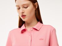Женское поло Lacoste приталенного кроя из эластичного хлопка