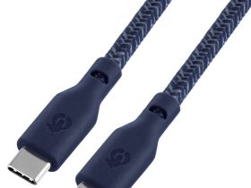 Кабель uBear Trend Cable USB-C — USB-C, 2.4 м, нейлон синий