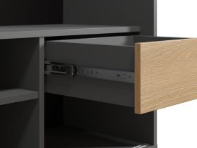 Шкаф-купе Бладвен 3-180x210 Графитовый