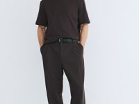 Футболка из гладкого хлопка, Коричневый