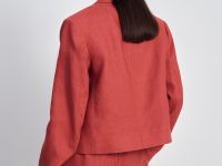 Двубортный укороченный жакет