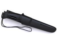 Нож с фиксированным лезвием Morakniv Companion Spark Black, сталь Sandvik 12C27, рукоять резина/пластик