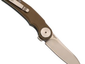 Складной нож Dr.Tech W3618GD, сталь D2, рукоять G10, песочный