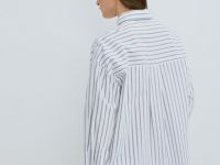 Свободная рубашка из хлопка Оксфорд, Зеленый