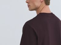 Футболка с текстовой вышивкой, Фиолетовый