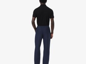 Мужские спортивные брюки Lacoste из смеси льна и вискозы