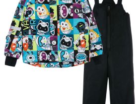 Комплект текстильный с полиуретановым покрытием для мальчиков: куртка, полукомбинезон
