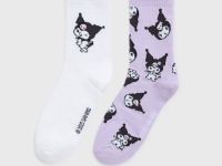 Носки с принтом Kuromi 2 пары Глория Джинс