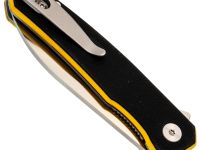 Складной нож Снайпер Техно малый, сталь VG-10, рукоять G10 черно-желтый