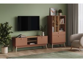 Стеллаж Торвалль 2-80x153 Терракотовый