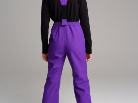 Брюки текстильные с полиуретановым покрытием для девочек