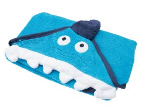 Полотенце детское текстильное с капюшоном для мальчиков