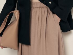 Юбка изо льна и хлопка