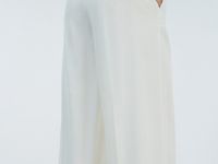 Широкие брюки со стрелками, Белый