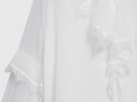 Блузка из шифона с рюшами, Белый
