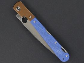 Складной нож Daggerr Corso Blue Micarta Satin, сталь VG-10, рукоять микарта синяя
