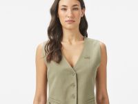 Женская облегающая блузка-жилетка Lacoste