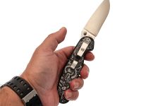 Складной нож Steelclaw "Крыса Ханья", сталь VG-10, рукоять алюминий с гравировкой, ограниченное издание