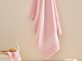 Полотенце махровое Basena, розовое