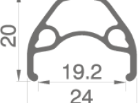 Обод Rodi FW Disc 27,5&quot; (черный 36 стенка двойная, без пистона 27.5&quot; (584))