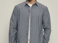 Рубашка из хлопка приталенного силуэта