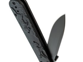 Складной нож Перемен Зубры BW, сталь 8Cr14MoV, рукоять FRN, черный