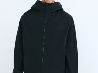 Ветровка с капюшоном, Черный