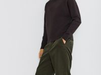 Брюки из вельвета, Зеленый