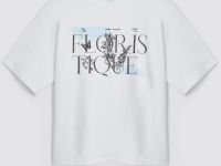 Свободная футболка с принтом