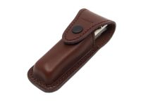 Автоматический многофункциональный нож Mikov Predator, сталь 420, рукоять рог оленя, чехол из кожи