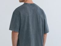 Базовая футболка с эффектом стирки, Серый