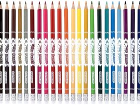 Набор стираемых цветных карандашей Acmeliae 24 цв в картонном футляре