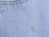 Широкие джинсы для девочек, Голубой