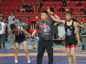 Масштаб впечатляет. Ковёр Павла Пинигина собрал тысячу юных борцов