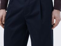 Брюки-чиносы со складками, Синий