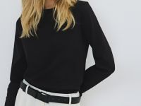 Базовый лонгслив, Черный