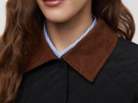 Утепленная куртка с вельветовым воротником