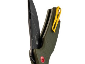Складной нож Mr.Blade Hellcat Mini Mandalorian blackwash, сталь VG-10, рукоять Olive G10