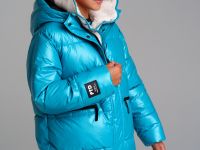 Куртка текстильная с полиуретановым покрытием для девочек