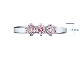 Кольцо из белого золота э0912кц07070100_pink