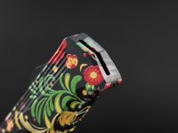 Фронтальный автоматический нож Daggerr Кощей Khohloma, сталь D2, рукоять алюминий