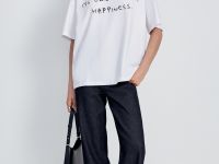 Футболка с принтом из хлопка