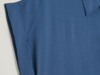 Блузка с коротким рукавом и отложным воротником