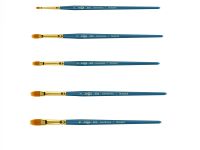 Кисть синтетика №12 овальная Гамма "Галерея" короткая ручка